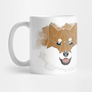 Geometric Shiba Inu Print Mug